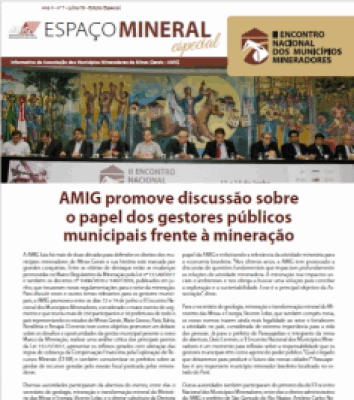 Edição especial do jornal da AMIG traz tudo sobre o II Encontro Nacional dos Municípios