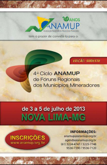 Ciclo ANAMUP se inicia hoje em Nova Lima