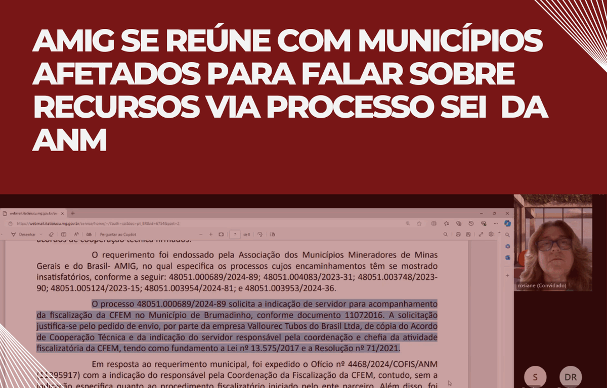 AMIG se reúne com municípios afetados para falar sobre recursos via processo SEI