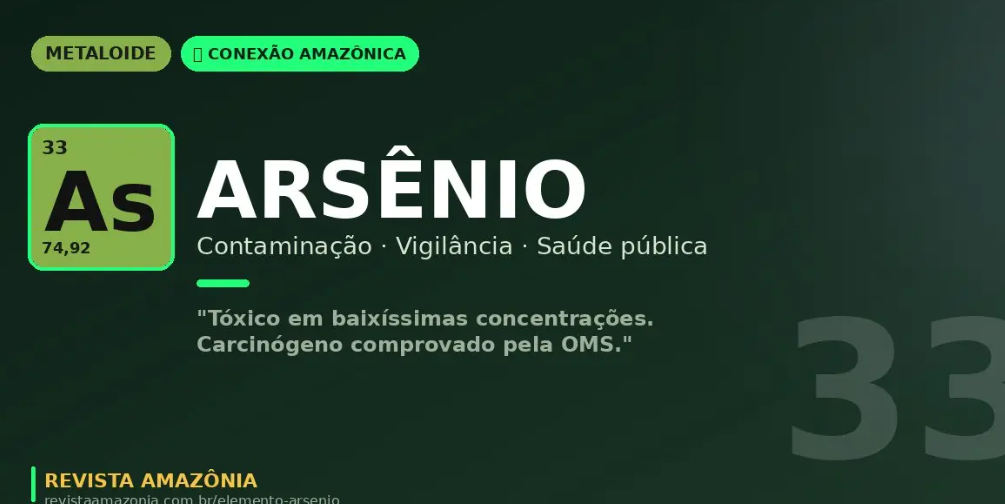 Arsênio na mineração amazônica: o veneno antigo que exige vigilância em águas e sedimentos