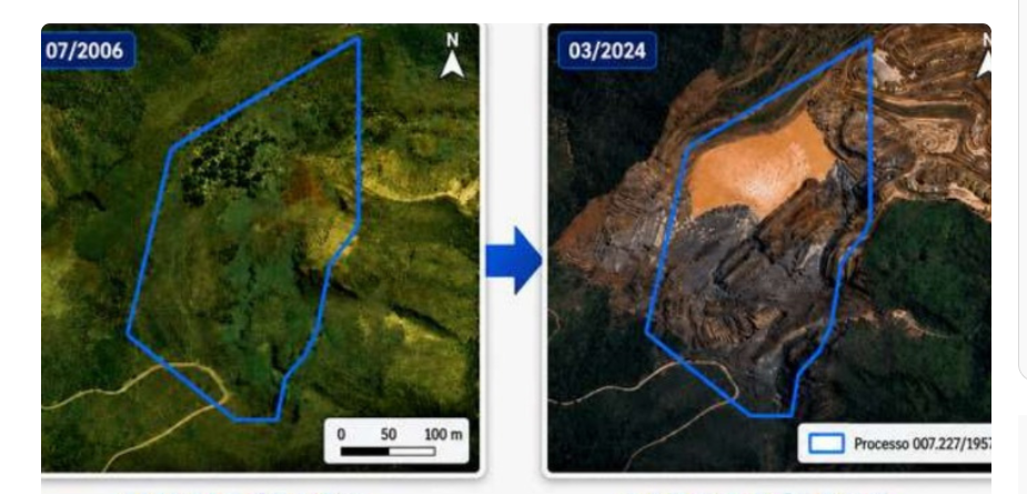 Mineração na Serra do Curral secou córrego dentro do Minas Country Clube, aponta indiciamento da PF
