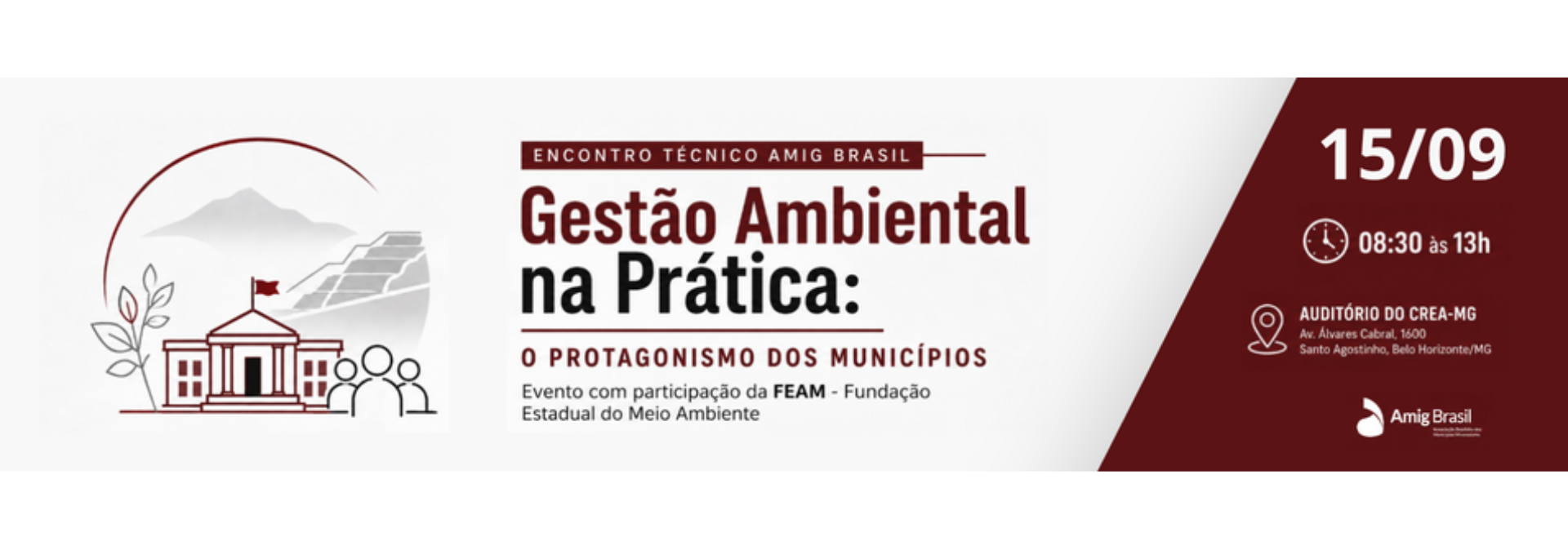 AMIG Brasil reúne municípios e FEAM para discutir gestão ambiental na prática