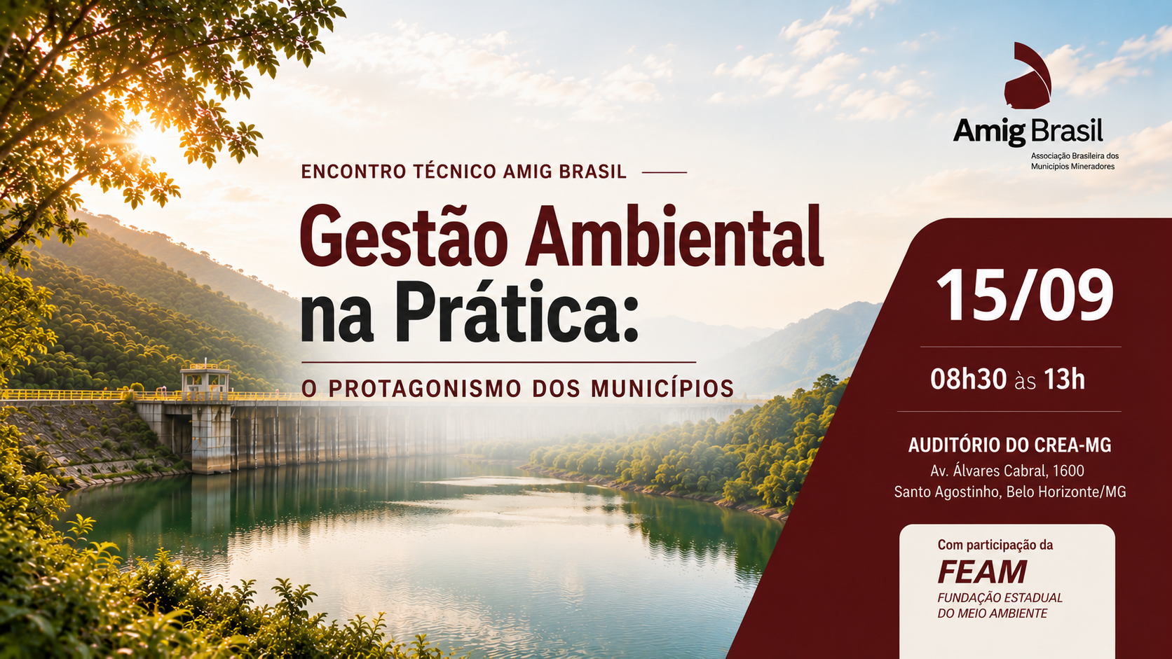 AMIG Brasil reúne municípios e FEAM para discutir gestão ambiental na prática