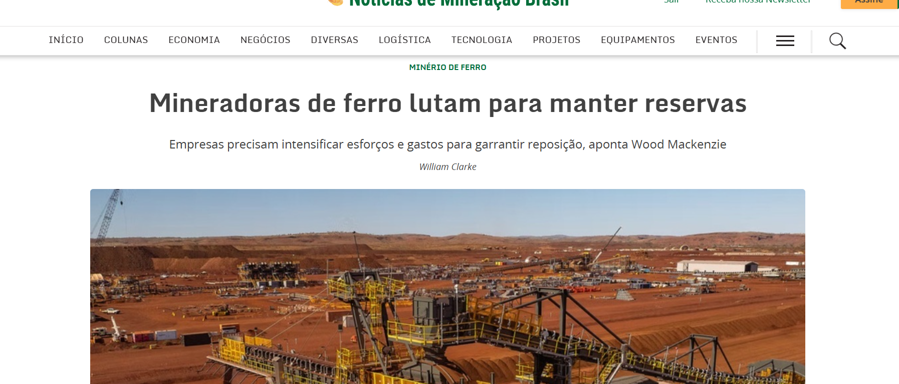Mineradoras de ferro lutam para manter reservas